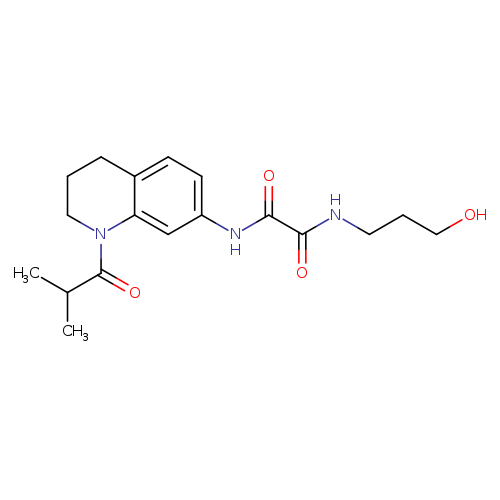 N-(3-hydroxypropyl)-N'-[1-(2-methylpropanoyl)-1,2,3,4-tetrahydroquinolin-7-yl]ethanediamide