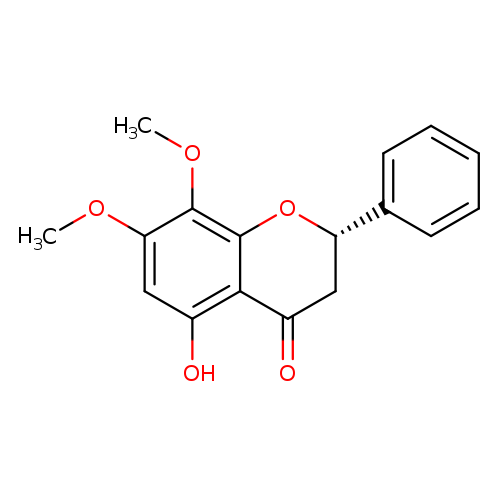 4H-1-Benzopyran-4-one, 2,3-dihydro-5-hydroxy-7,8-dimethoxy-2-phenyl-, (2S)-