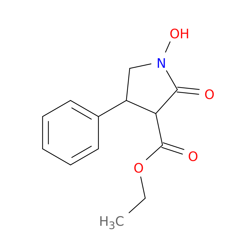 ethyl 1-hydroxy-2-oxo-4-phenylpyrrolidine-3-carboxylate