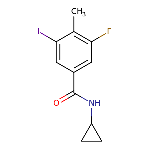 N-Cyclopropyl-3-fluoro-5-iodo-4-methylbenzamide