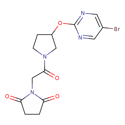 1-(2-{3-[(5-bromopyrimidin-2-yl)oxy]pyrrolidin-1-yl}-2-oxoethyl)pyrrolidine-2,5-dione