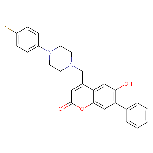 4-{[4-(4-fluorophenyl)piperazin-1-yl]methyl}-6-hydroxy-7-phenyl-2H-chromen-2-one