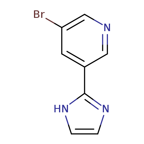 3-Bromo-5-(1H-imidazol-2-yl)pyridine