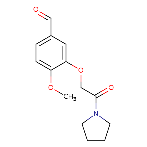 4-methoxy-3-[2-oxo-2-(pyrrolidin-1-yl)ethoxy]benzaldehyde