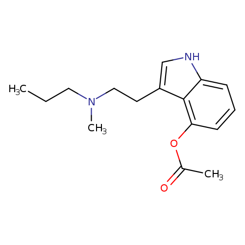 3-[2-(methylpropylamino)ethyl]-1H-indol-4-ol, 4-acetate