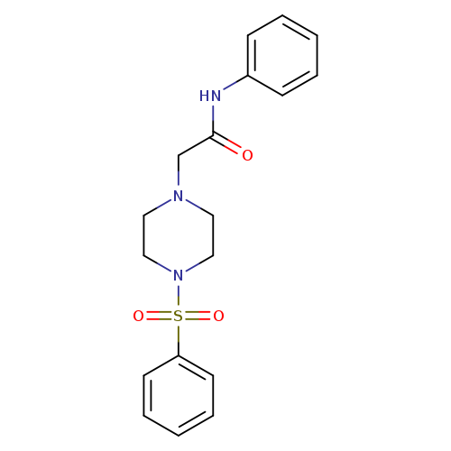 2-[4-(benzenesulfonyl)piperazin-1-yl]-N-phenylacetamide