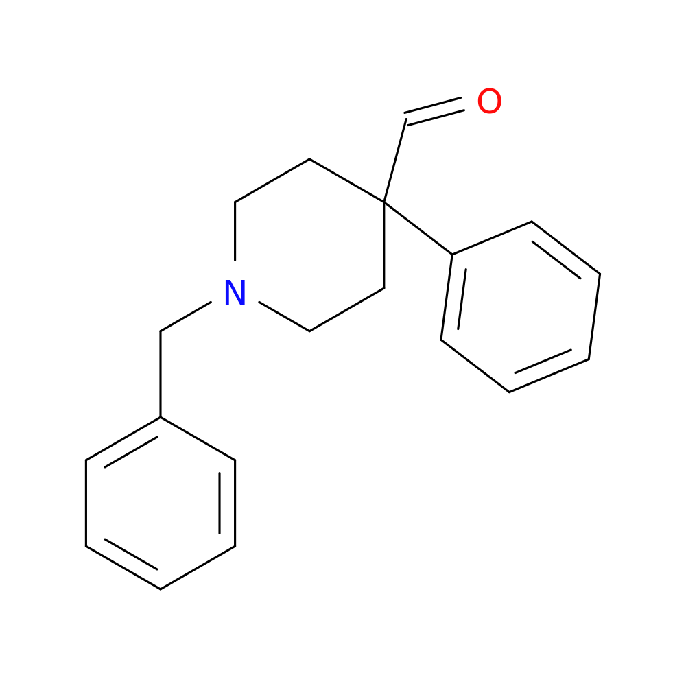1-benzyl-4-phenylpiperidine-4-carbaldehyde