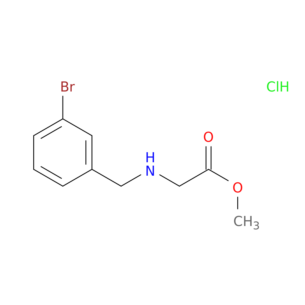 methyl 2-{[(3-bromophenyl)methyl]amino}acetate hydrochloride