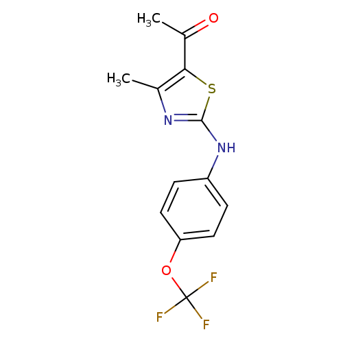1-(4-methyl-2-{[4-(trifluoromethoxy)phenyl]amino}-1,3-thiazol-5-yl)ethan-1-one