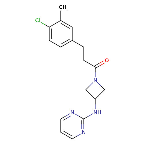 3-(4-chloro-3-methylphenyl)-1-{3-[(pyrimidin-2-yl)amino]azetidin-1-yl}propan-1-one
