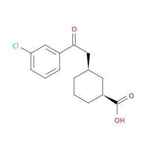 cis-3-[2-(3-Chlorophenyl)-2-oxoethyl]cyclohexane-1-carboxylic acid