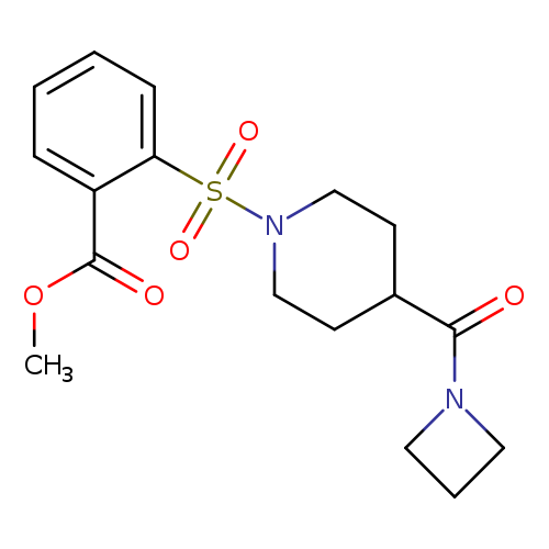 methyl2-{[4-(azetidine-1-carbonyl)piperidin-1-yl]sulfonyl}benzoate