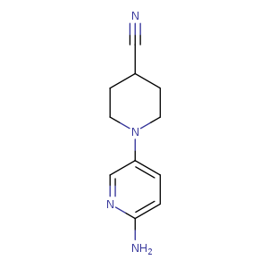 1-(6-amino-3-pyridyl)piperidine-4-carbonitrile