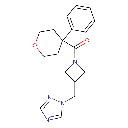 1-{[1-(4-phenyloxane-4-carbonyl)azetidin-3-yl]methyl}-1H-1,2,4-triazole