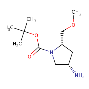 (2S,4S)-4-Amino-2-methoxymethyl-pyrrolidine-1-carboxylic acid tert-butyl ester