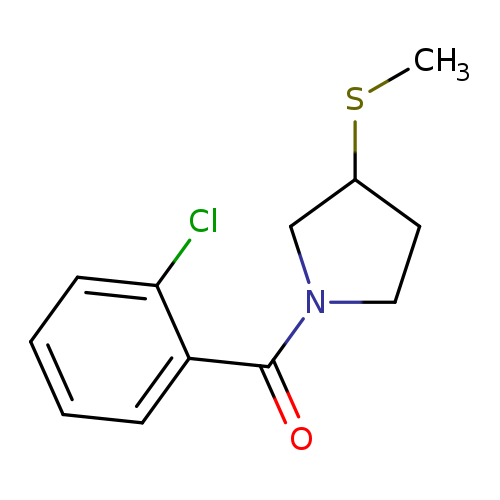 1-(2-chlorobenzoyl)-3-(methylsulfanyl)pyrrolidine
