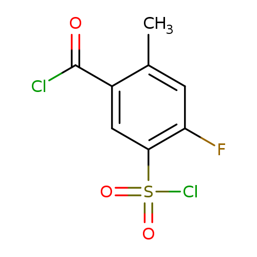 5-(Chlorosulfonyl)-4-fluoro-2-methylbenzoyl chloride