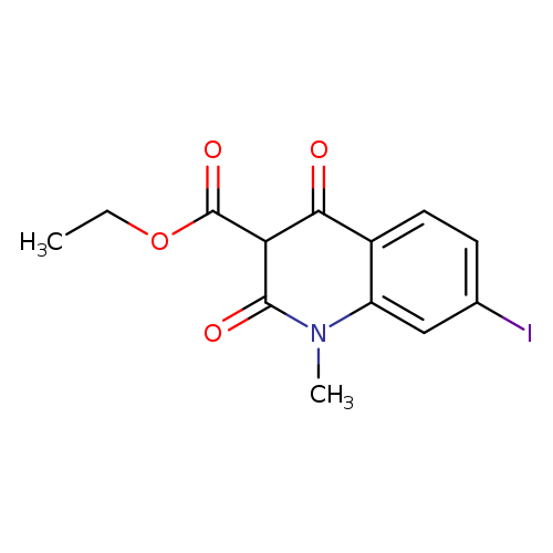 ethyl 7-iodo-1-methyl-2,4-dioxo-1,2,3,4-tetrahydroquinoline-3-carboxylate