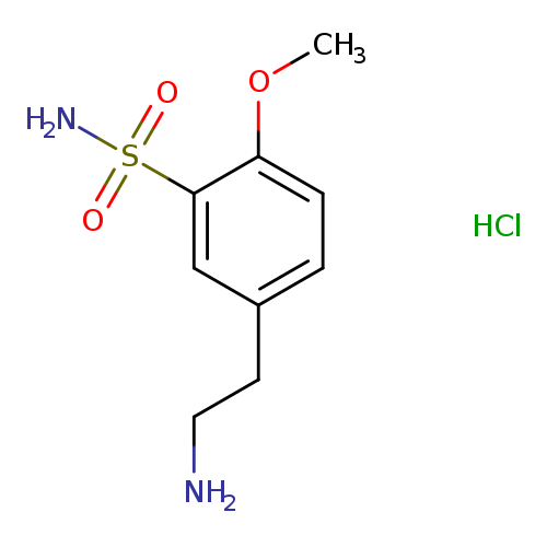 5-(2-aminoethyl)-2-methoxybenzene-1-sulfonamide hydrochloride