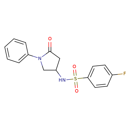 4-fluoro-N-(5-oxo-1-phenylpyrrolidin-3-yl)benzene-1-sulfonamide