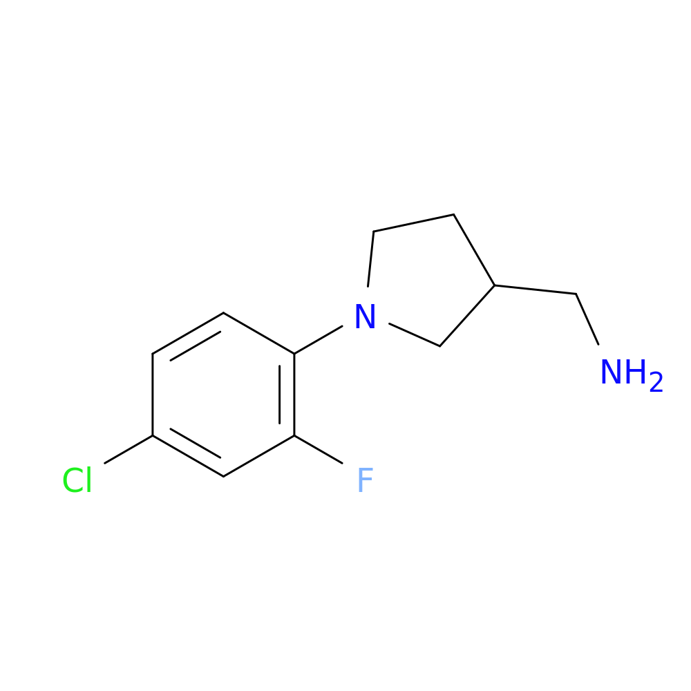 [1-(4-chloro-2-fluorophenyl)pyrrolidin-3-yl]methanamine