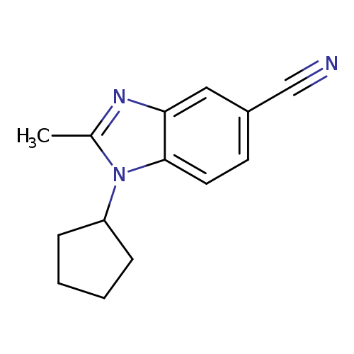 1-Cyclopentyl-2-methyl-1,3-benzodiazole-5-carbonitrile