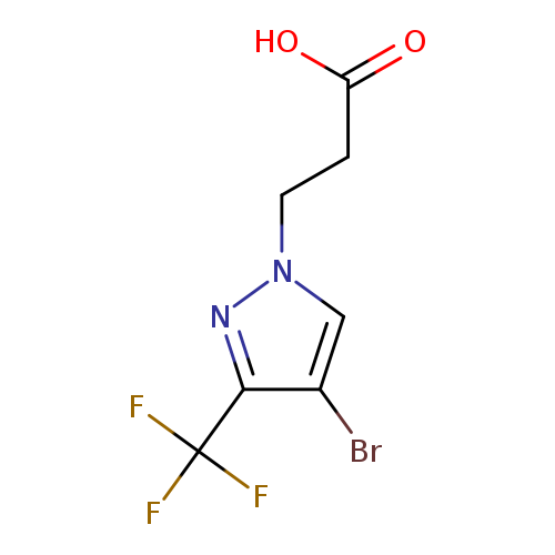 3-(4-Bromo-3-(trifluoromethyl)-1H-pyrazol-1-yl)propanoic acid