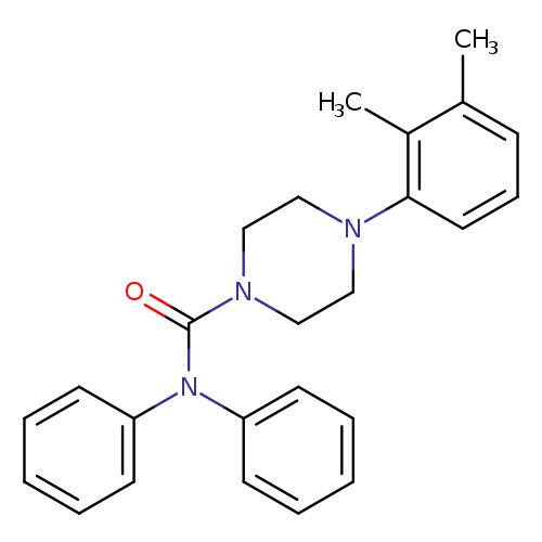 4-(2,3-dimethylphenyl)-N,N-diphenylpiperazine-1-carboxamide