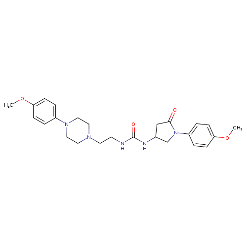 3-[1-(4-methoxyphenyl)-5-oxopyrrolidin-3-yl]-1-{2-[4-(4-methoxyphenyl)piperazin-1-yl]ethyl}urea