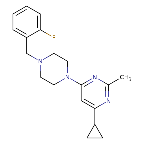 4-cyclopropyl-6-{4-[(2-fluorophenyl)methyl]piperazin-1-yl}-2-methylpyrimidine
