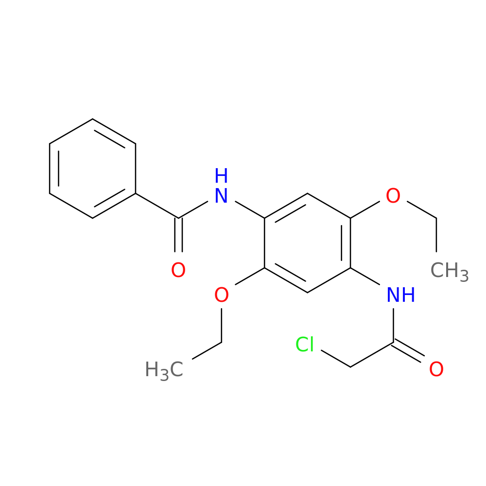 N-[4-(2-chloroacetamido)-2,5-diethoxyphenyl]benzamide