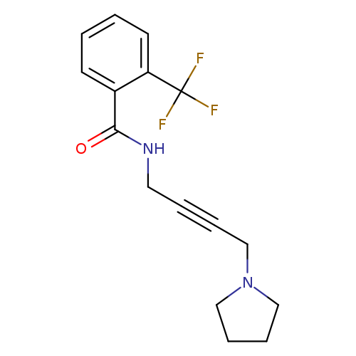 N-[4-(pyrrolidin-1-yl)but-2-yn-1-yl]-2-(trifluoromethyl)benzamide
