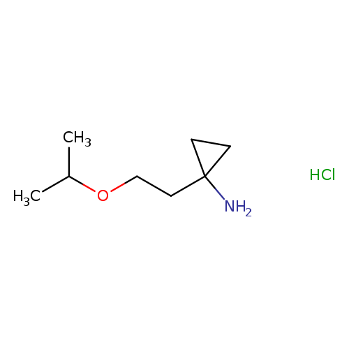 1-[2-(propan-2-yloxy)ethyl]cyclopropan-1-amine hydrochloride