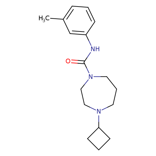 4-cyclobutyl-N-(3-methylphenyl)-1,4-diazepane-1-carboxamide