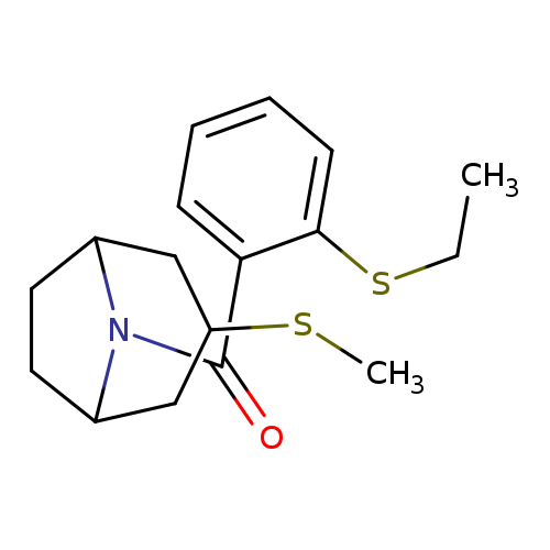 8-[2-(ethylsulfanyl)benzoyl]-3-(methylsulfanyl)-8-azabicyclo[3.2.1]octane