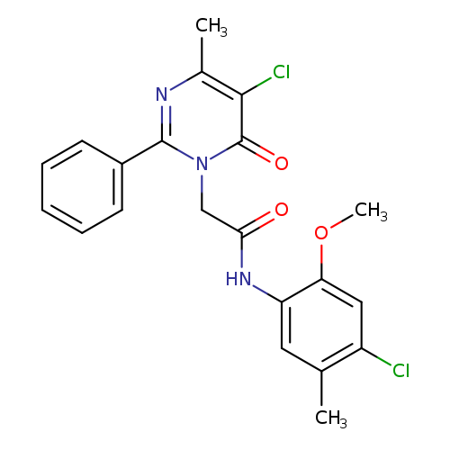 N-(4-chloro-2-methoxy-5-methylphenyl)-2-(5-chloro-4-methyl-6-oxo-2-phenyl-1,6-dihydropyrimidin-1-yl)acetamide