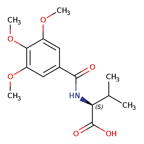 (2S)-3-methyl-2-[(3,4,5-trimethoxyphenyl)formamido]butanoic acid