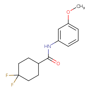 4,4-difluoro-N-(3-methoxyphenyl)cyclohexane-1-carboxamide