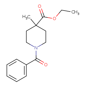 ethyl 1-benzoyl-4-methylpiperidine-4-carboxylate