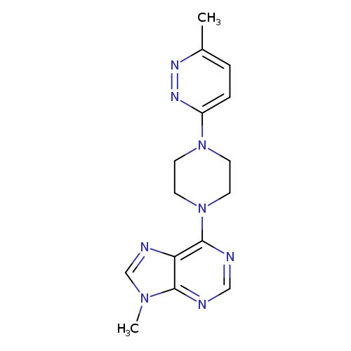 9-methyl-6-[4-(6-methylpyridazin-3-yl)piperazin-1-yl]-9H-purine