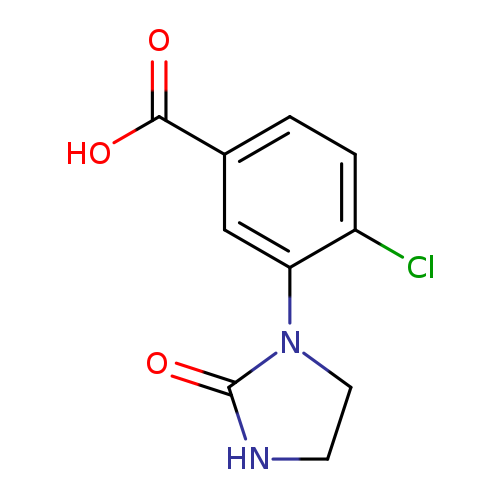 4-chloro-3-(2-oxoimidazolidin-1-yl)benzoic acid