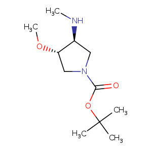 (3S,4S)-tert-Butyl 3-methoxy-4-(methylamino)pyrrolidine-1-carboxylate