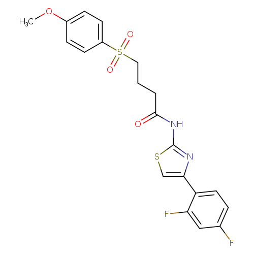 N-[4-(2,4-difluorophenyl)-1,3-thiazol-2-yl]-4-(4-methoxybenzenesulfonyl)butanamide