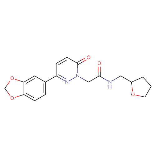 2-[3-(2H-1,3-benzodioxol-5-yl)-6-oxo-1,6-dihydropyridazin-1-yl]-N-[(oxolan-2-yl)methyl]acetamide