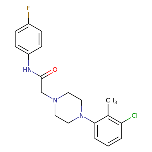 2-[4-(3-chloro-2-methylphenyl)piperazin-1-yl]-N-(4-fluorophenyl)acetamide