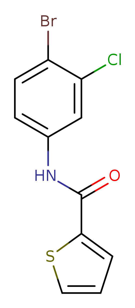 N-(4-bromo-3-chlorophenyl)-2-thiophenecarboxamide