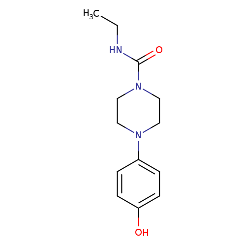 1-(4-hydroxypehnyl)-4-ethylcarbamoyl-piperazine
