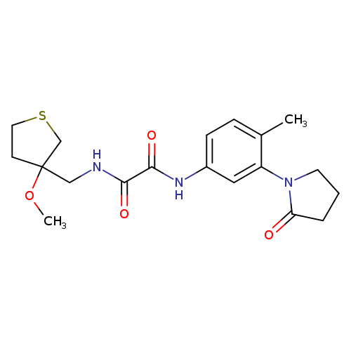 N-[(3-methoxythiolan-3-yl)methyl]-N'-[4-methyl-3-(2-oxopyrrolidin-1-yl)phenyl]ethanediamide