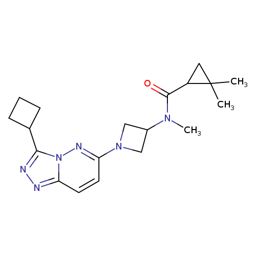 N-(1-{3-cyclobutyl-[1,2,4]triazolo[4,3-b]pyridazin-6-yl}azetidin-3-yl)-N,2,2-trimethylcyclopropane-1-carboxamide
