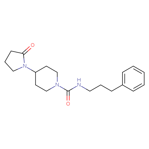 4-(2-oxopyrrolidin-1-yl)-N-(3-phenylpropyl)piperidine-1-carboxamide